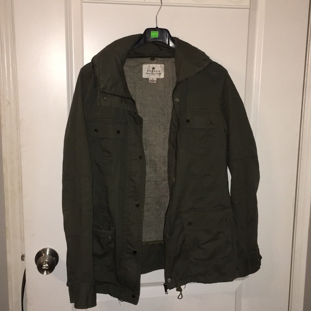 PAPAYA Army Green Utility Jacket